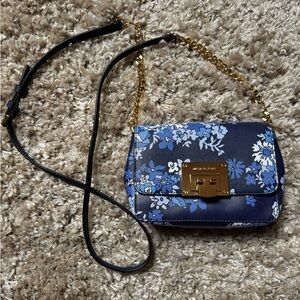 Michael Kors Small Blue Floral Bag